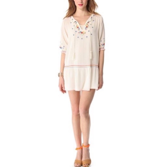 MES DEMOISELLES Woven Pullover Intricate Tunic Top - Picture 2 of 8